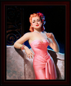 Sultry Evening Glamour by Art Frahm Pin-Up Girl Vintage Art