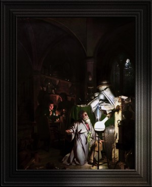 The Alchemist Discovering Phosphorus by Joseph Wright of Derby Fine Art Old Masters Reproduction