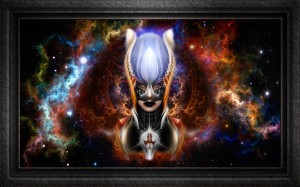 The Arzookian Princess Of Nebulous Four Fractal Art Portrait