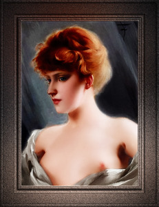 The Artists Model by Luis Ricardo Falero Remastered Xzendor7 Fine Art Old Masters Reproductions