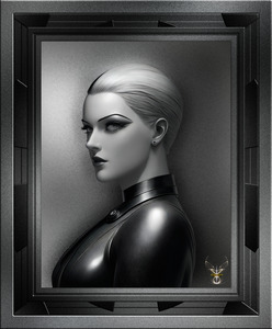 The Blonde Eagle Captivating AI Concept Art Portrait by Xzendor7