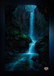 The Blue Waters Of The Pelimean Falls Captivating AI Concept Art by Xzendor7