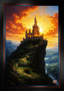 The Castle On Claymtron Mountain AI Cpativating Concept Art by Xzendor7