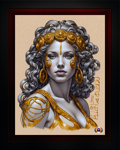 The Chlorian Althena Tractus Beautiful AI Concept Art by Xzendor7