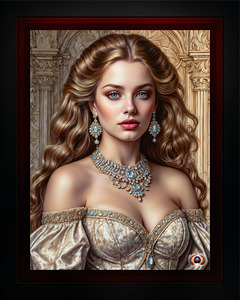 The Elegance Of Lady Adeline Denashious Captivating AI Concept Portrait Art by Xzendor7