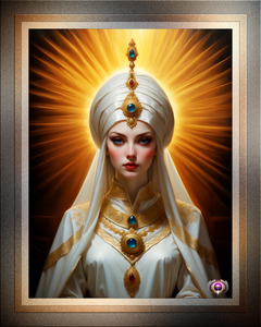 The Eternal Radiance Of Aishisa Mesmerizing AI Concept Art Portrait by Xzendor7