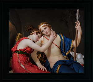 The Farewell of Telemachus and Eucharis by Jacques-Louis David Remastered Xzendor7 Classical Fine Art Old Masters Reproductions