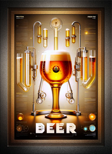 The Formulation Of Beer Brew Masters Poster Art AI Concept Creation by Xzendor7