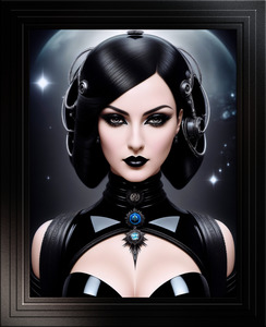 The Gothic Beauty Prielana Voscoveki A Gorgeous AI Concept Art Portrait by Xzendor7
