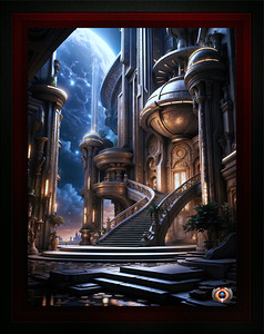 The Hypercinian Hotel Captivating AI Concept Art by Xzendor7