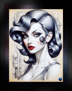 The Industrial Maven Elana Toufini Captivating AI Concept Art Portrait by Xzendor7