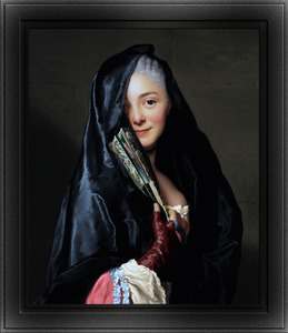 The Lady with the Veil by Alexander Roslin Remastered Xzendor7 Classical Art Old Masters Reproductions