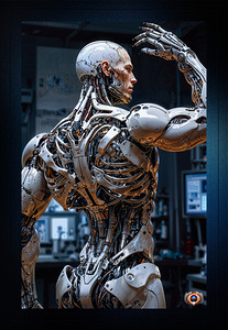 The Power Of A Machine Body Fascinating AI Concept Art by Xzendor7