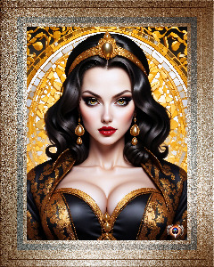 The Raven Beauty Carlotta Graves Mesmerizing AI Concept Art Portrait by Xzendor7