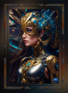 The Sentients Of The Orlon Cyborgs Science Fiction Fantasy AI Concept Art by Xzendor7