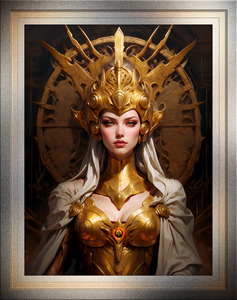 The Sun Queen Captivating AI Concept Art Portrait by Xzendor7