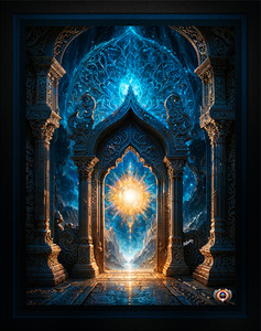 The Temple Of Light Mesmerizing AI Concept Mystical Art by Xzendor7