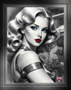 The Valves Need Adjusting Film Noir Stunning Portrait Illustration AI Concept Art by Xzendor7