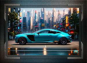 The Vernai AX33J Sports Coupe Captivating Fantasy AI Concept Art by Xzendor7