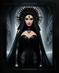 The Witch Queen Aliana Thaidorost Captivating AI Concept Art Portrait by Xzendor7