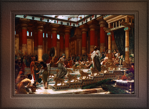 The Visit of the Queen of Sheba to King Solomon by Edward John Poynter Remastered Xzendor7 Classical Fine Art Old Masters Reproductions
