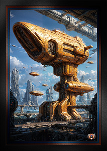 Trekitor Architectural Command and Control Center Amazing AI Concept Art by Xzendor7