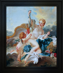 Venus desarmant Cupidon From The Workshop of Francois Boucher Remastered Xzendor7 Classical Fine Art Old Masters Reproductions