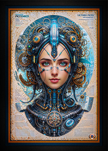 Victmieh Picith The Steampunk Cybernetic Female Cyborg Captivating AI Concept Art by Xzendor7