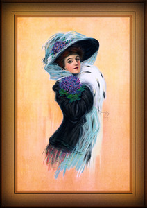 Violet by Hamilton King Remastered Vintage Art Xzendor7 Reproductions