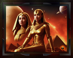 Vision Of The Ancients Sci-Fi Fantasy AI Concept Art by Xzendor7