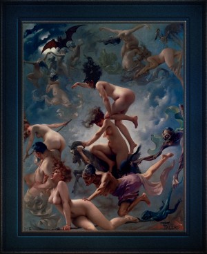 Witches Going To Their Sabbath by Luis Ricardo Falero Fine Art Old Masters Reproduction