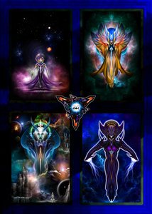 Xzendor7 Quadology Fractal Femm Warriors Digital Art