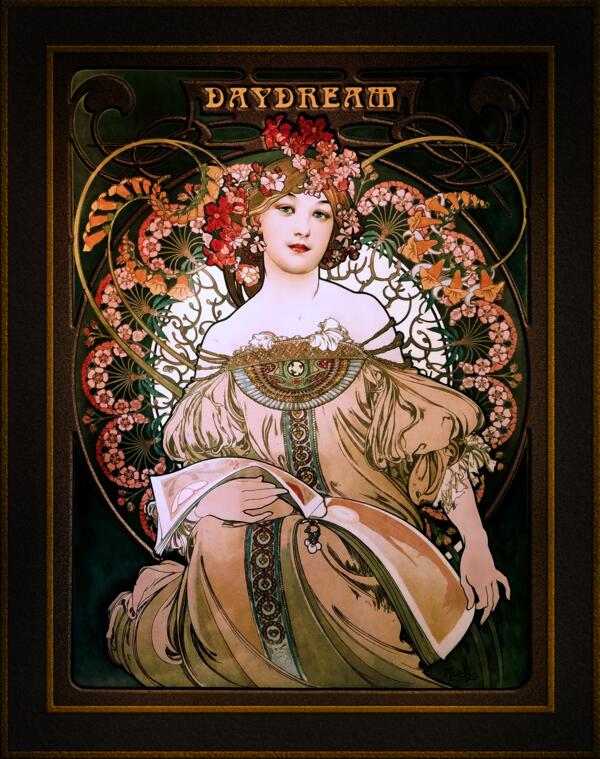 muchaです FRAMED Print Art Deco Art Nouveau Great Gatsby Vintage