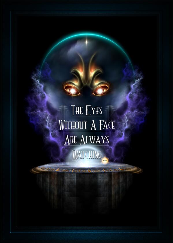 Eyes Without A Face Typography Fractal Art Composition by Xzendor7 by xzendor7