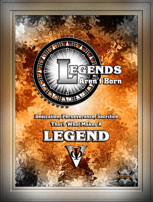 LEGENDS Arent Born Digital Art Typography Graphic Design Quote by Xzendor7 by xzendor7