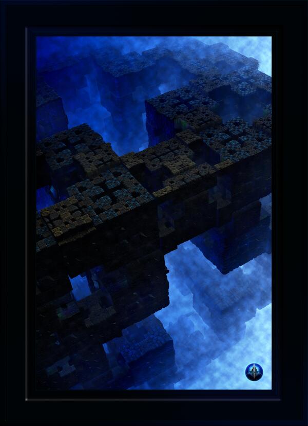 Stones Of Time Sci-Fi Fractal Art Composition by Xzendor7 by xzendor7