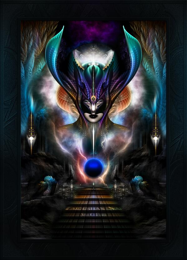Taidushan Sai Spirit Of Power WD Fractal Portrait by xzendor7