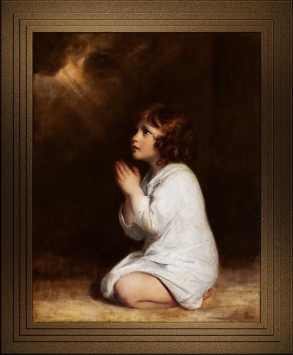 The Infant Samuel by Joshua Reynolds Remastered Xzendor7 Classical Fine Art Old Masters Reproductions by xzendor7