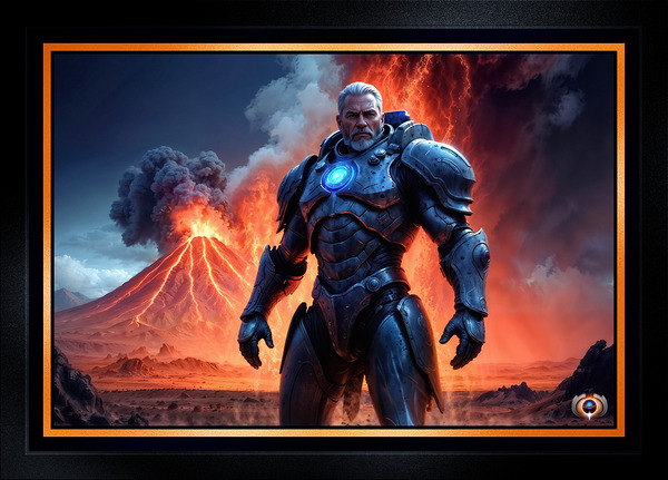 Dramatic Portrait Of Captain Keldor Of The Osmidoridian Empire Powerful AI Concept Art by Xzendor7 by xzendor7