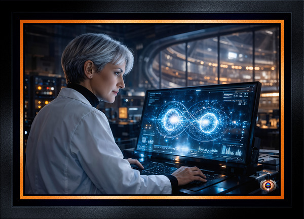 Unlocking Quantum Entanglements Secret Of Unlimited Energy Fascinating AI Concept Art by Xzendor7 Print