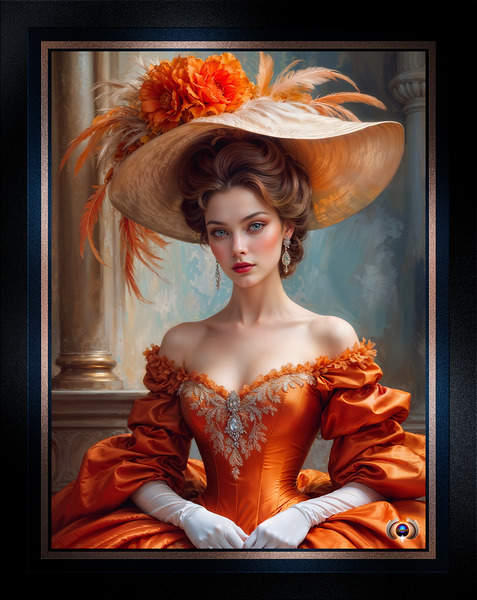 An Elegant Moment Exploring The Alluring Beauty Of Amalia Vaagner Gorgeous AI Concept Art by Xzendor7 Print