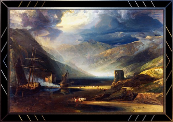 A Scene on the Coast Merionethshire by Anthony Vandyke Copley Fielding Print