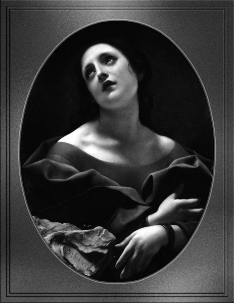 Allegory of Patience by Carlo Dolci Black and White Xzendor7 Old Masters Art Reproductions by xzendor7