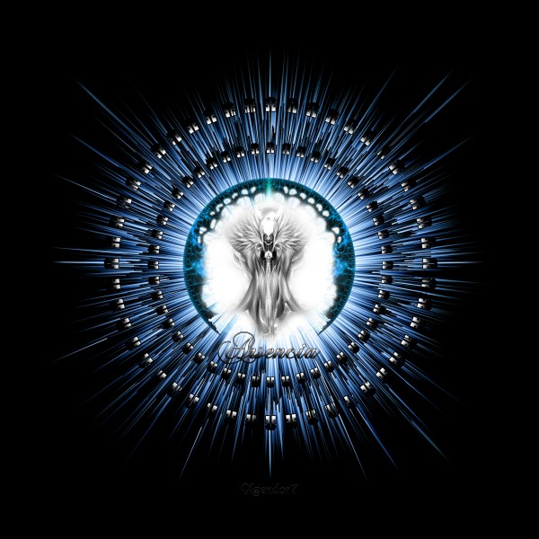 Arsencia Ethereal Silver Light Fractal Art Print