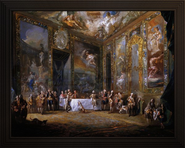 Charles III Dining Before The Court by Luis Paret y Alcazar Print