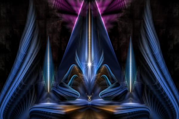 The Citadel Of Light Fractal Art Composition by xzendor7