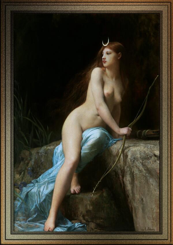 Diana Chasseresse by Jules Joseph Lefebvre Print