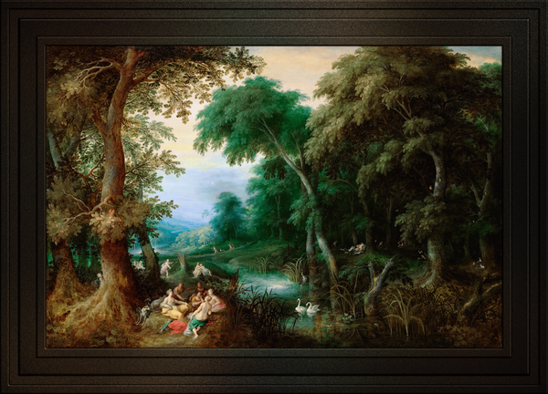 Diana and Her Nymphs by Francken and Keirincx Remastered Xzendor7 Classical Fine Art Old Masters Reproductions  Print
