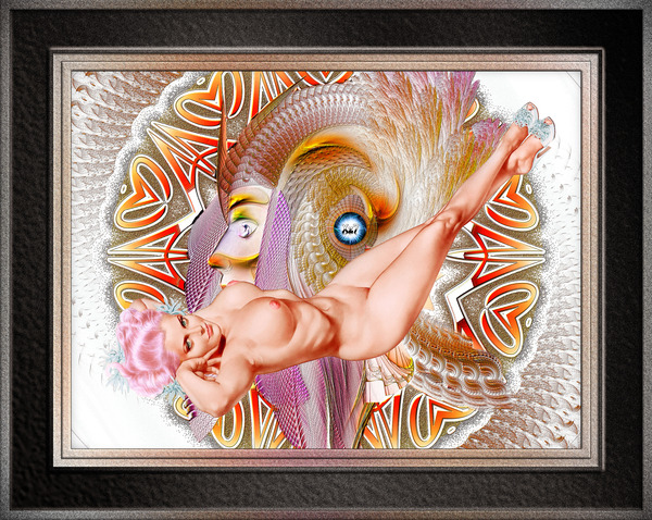 Emerald Eye Beauty by Alberto Vargas Remastered Xzendor7 Vintage Illustration Art Reproductions Print