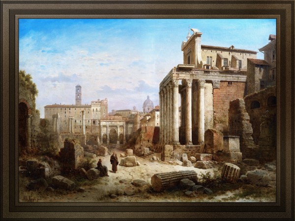 Forum Romanum by Albert Rieger Print